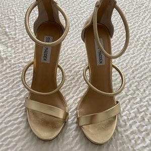 Steve Madden - Gold Heels Worn Once